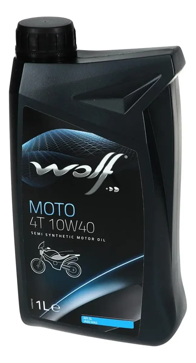 ACEITE MOTO 4T 10W40 1L SEMISINTETICO WOLF