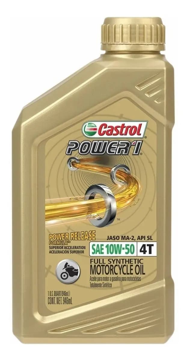 ACEITE SINTETICO 10W50 POWER 1 CASTROL